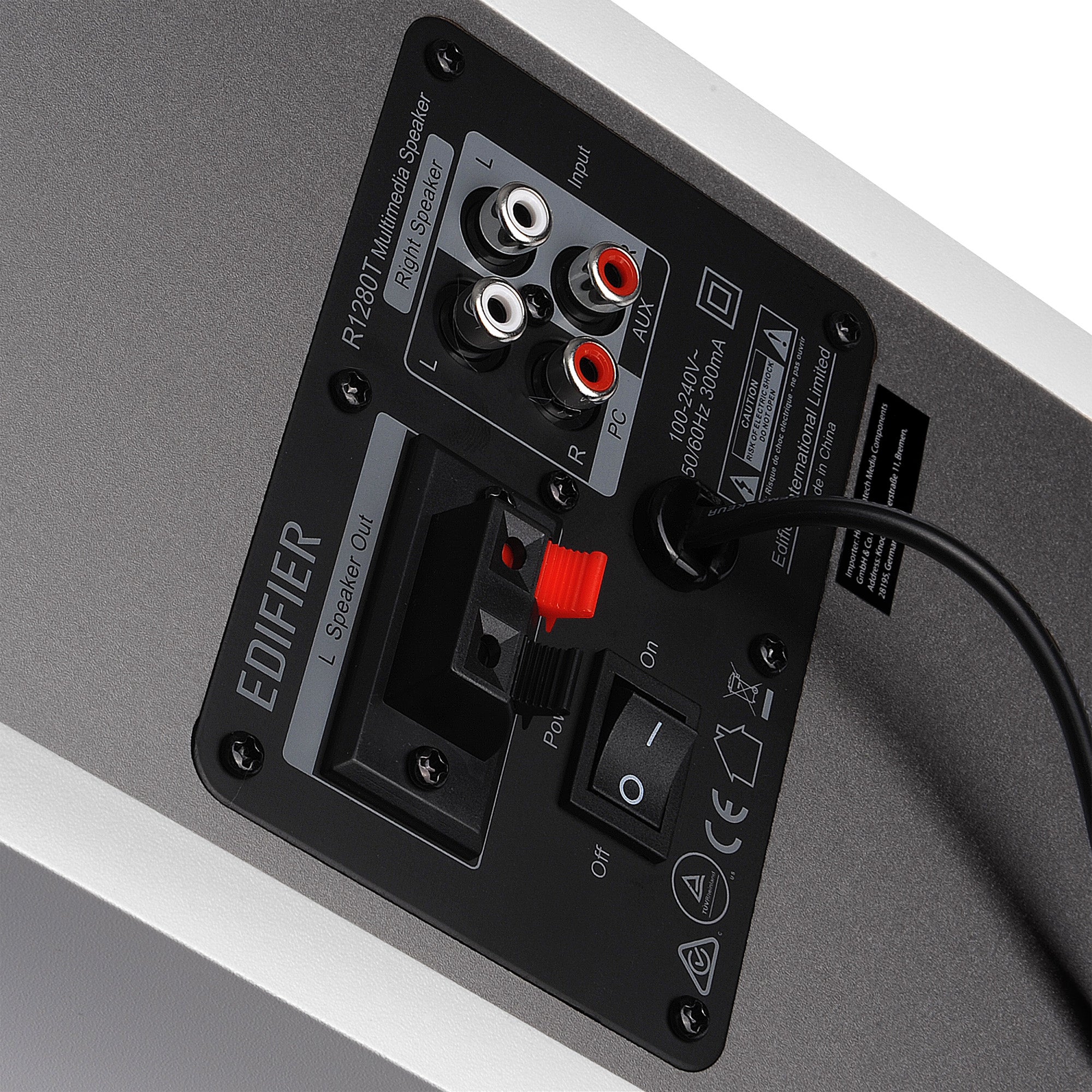 Enceintes bibliothèque puissantes R1280T au look rétro